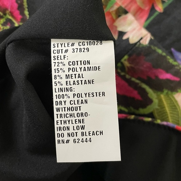 Nicole Miller X Artelier Lamanca Jungle Dress Whimsical Floral - Picture 16 of 16